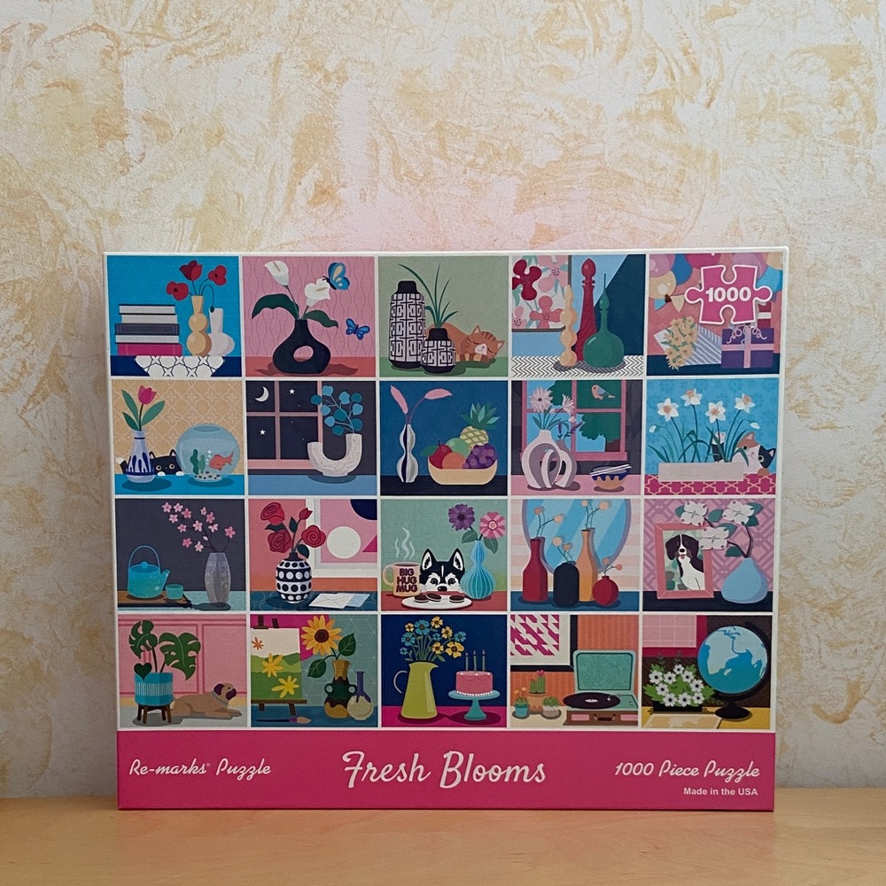 Re-marks Fresh Blooms - 1000 Piece Puzzle